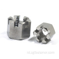 Hexagon stainless steel berlubang dan kacang kastil